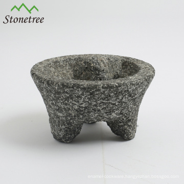 Pitted granite mortar pestle